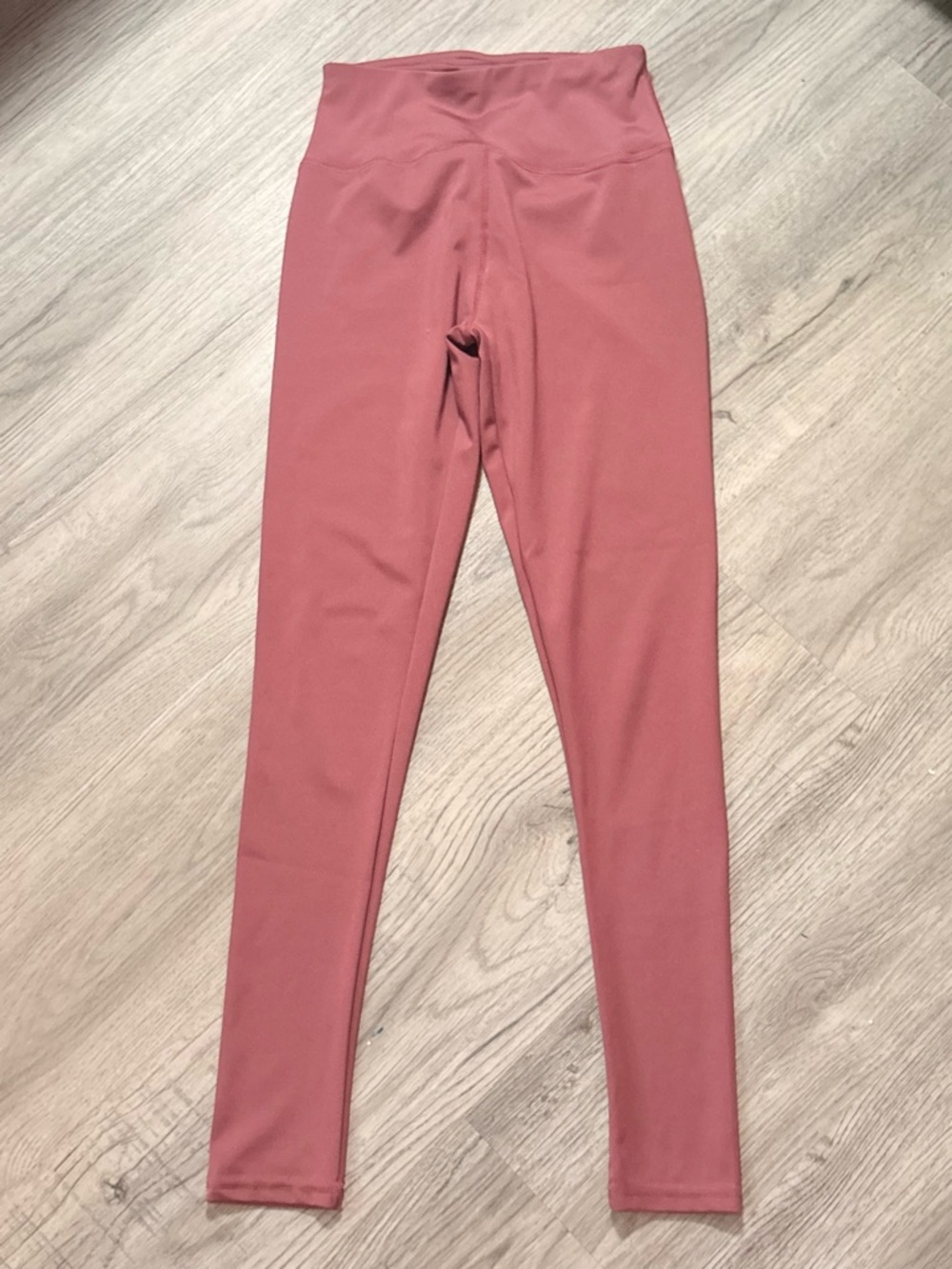 Essentials Kids Ribbed High-Waist Leggings - Rose Mauve